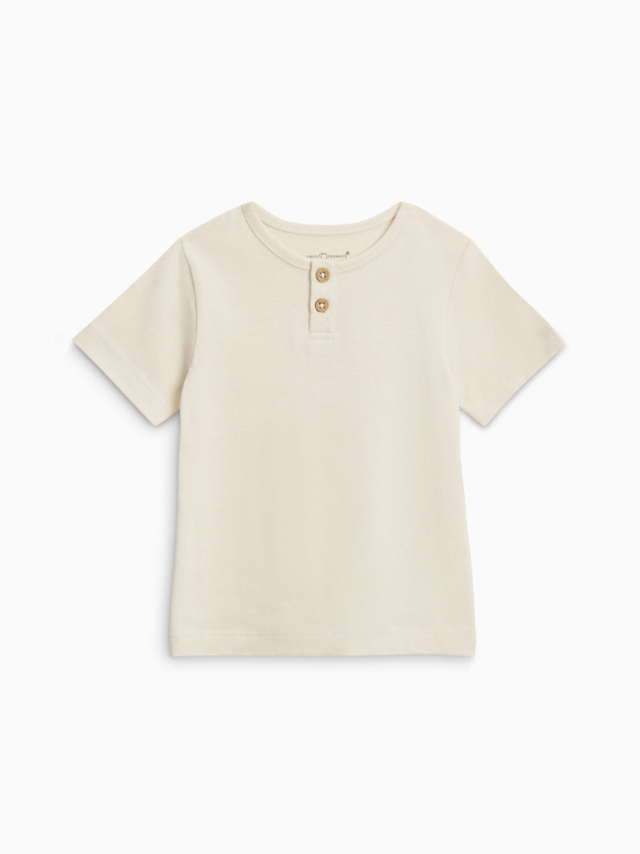 Reef Henley Baby : Tops : Short Sleeves Colored Organics Reef Henley 