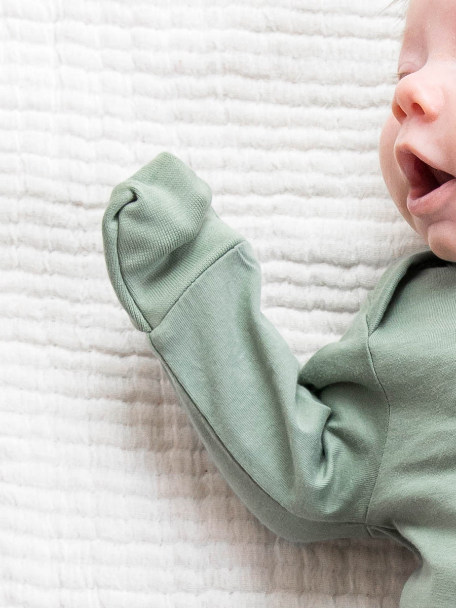 Infant Gown Baby :One Pieces :Gowns :Long Sleeves Colored Organics Newborn Baby Sleeper Gown - 100% Organic Cotton