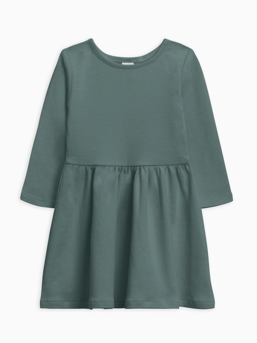 Stella Long Sleeve Swing Dress Baby-Kids : Tops : Dresses Colored Organics Organic Cotton Stella Long Sleeve Swing dress for Baby and Toddler - Girl & Boy 