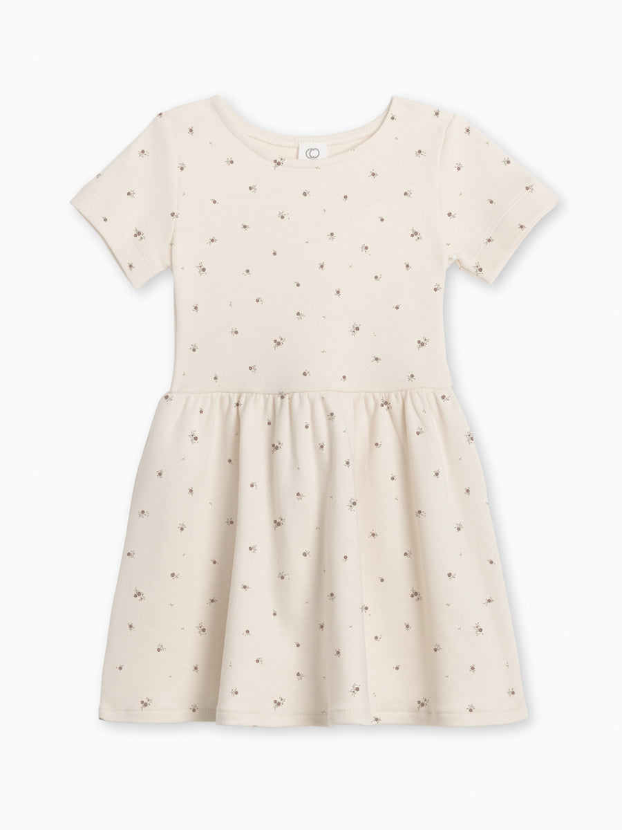 Stella Short Sleeve Swing Dress Baby-Kids : Tops : Dresses Colored Organics Organic Baby and Kids Stella Short Sleeve Swing Dress