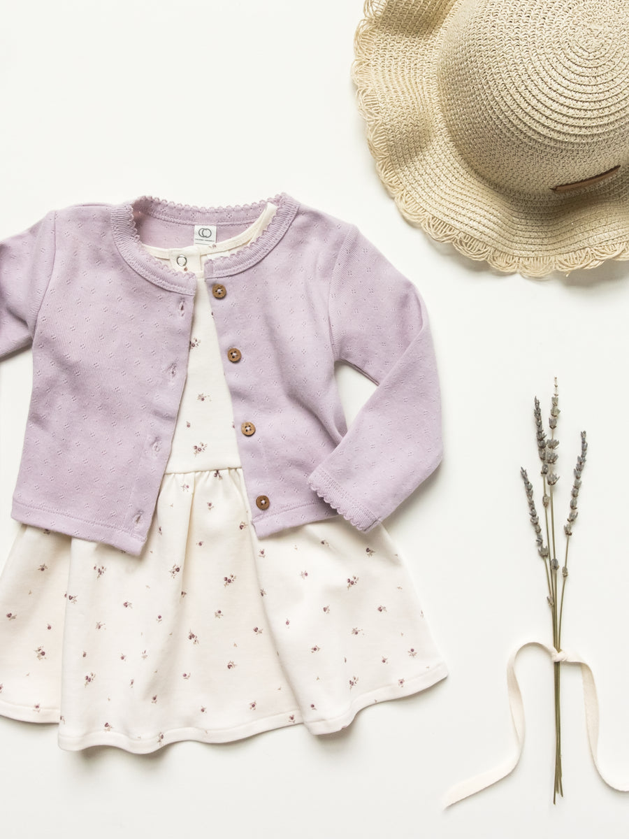 Stella Short Sleeve Swing Dress Baby-Kids : Tops : Dresses Colored Organics Organic Baby and Kids Stella Short Sleeve Swing Dress