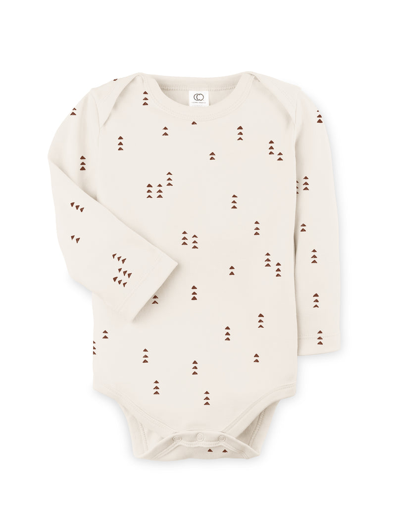 Organic Cotton River Long Sleeve Bodysuit for Newborn and Baby - Girl & Boy