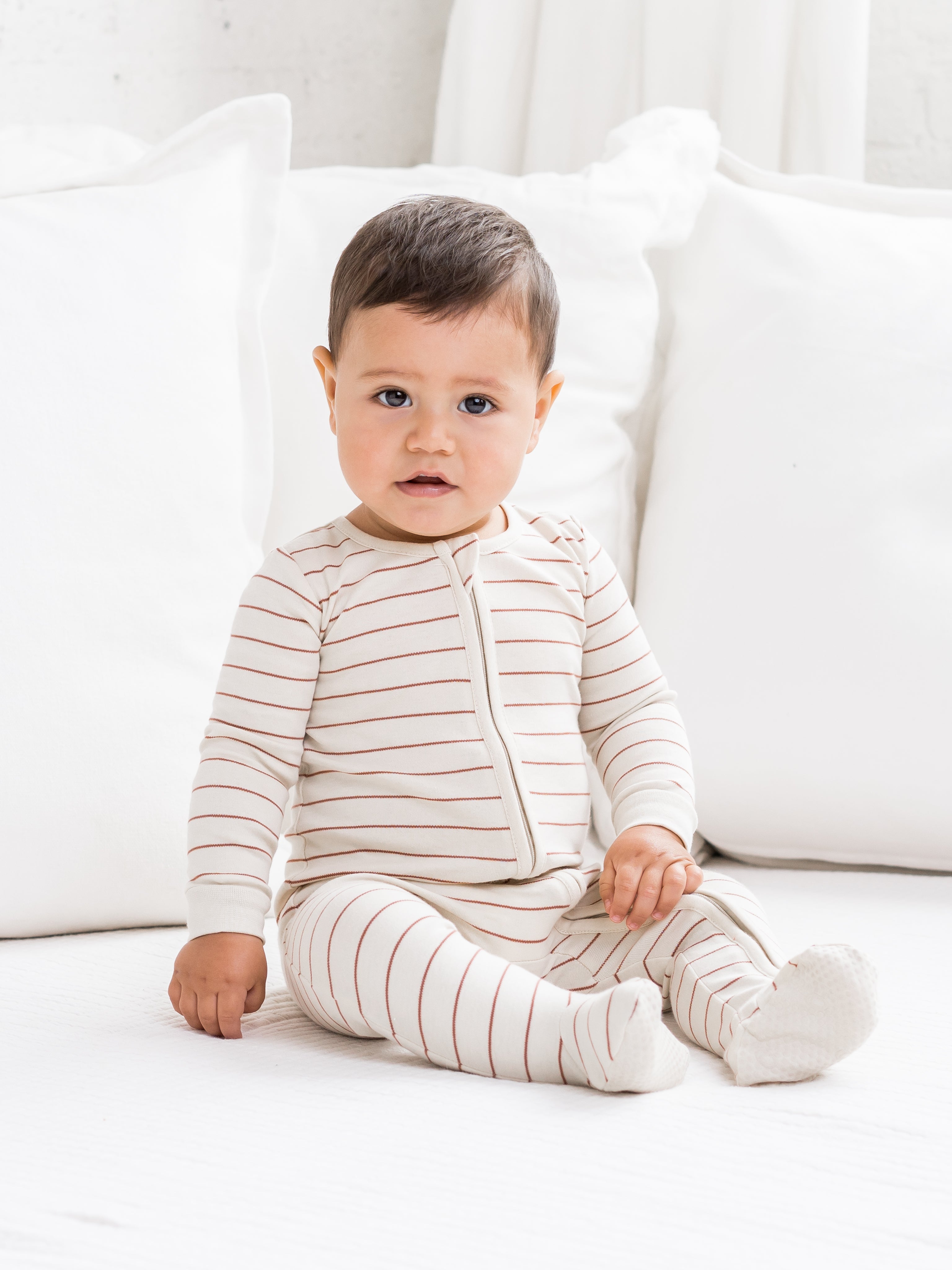 Organic Baby Peyton Zipper Footed Sleeper | Colored Organics®