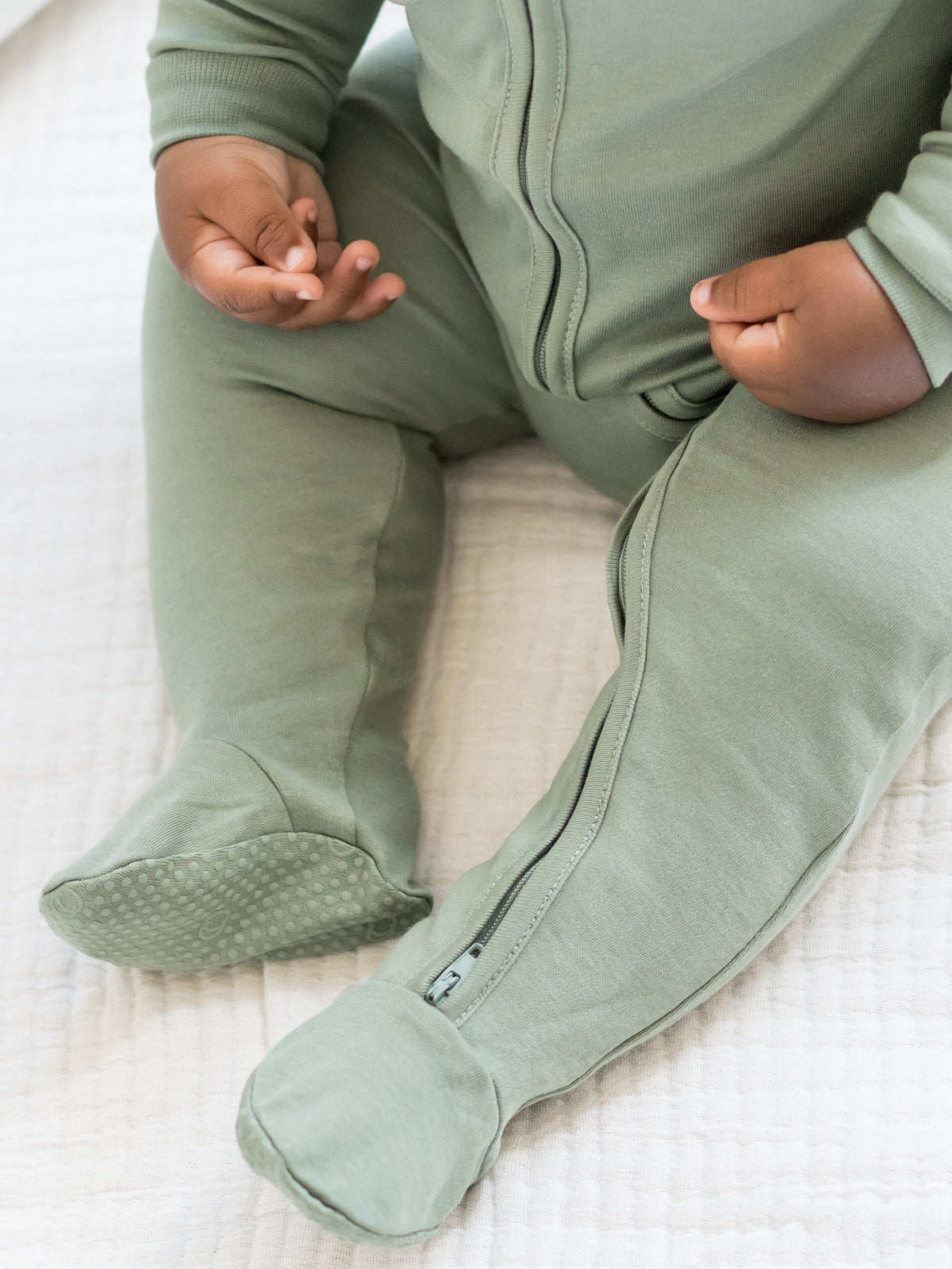 Classic Peyton Zipper Sleeper Baby : One Pieces : Sleepers : Long Sleeves Colored Organics Organic Peyton Zipper Footed Sleeper | Colored Organics®