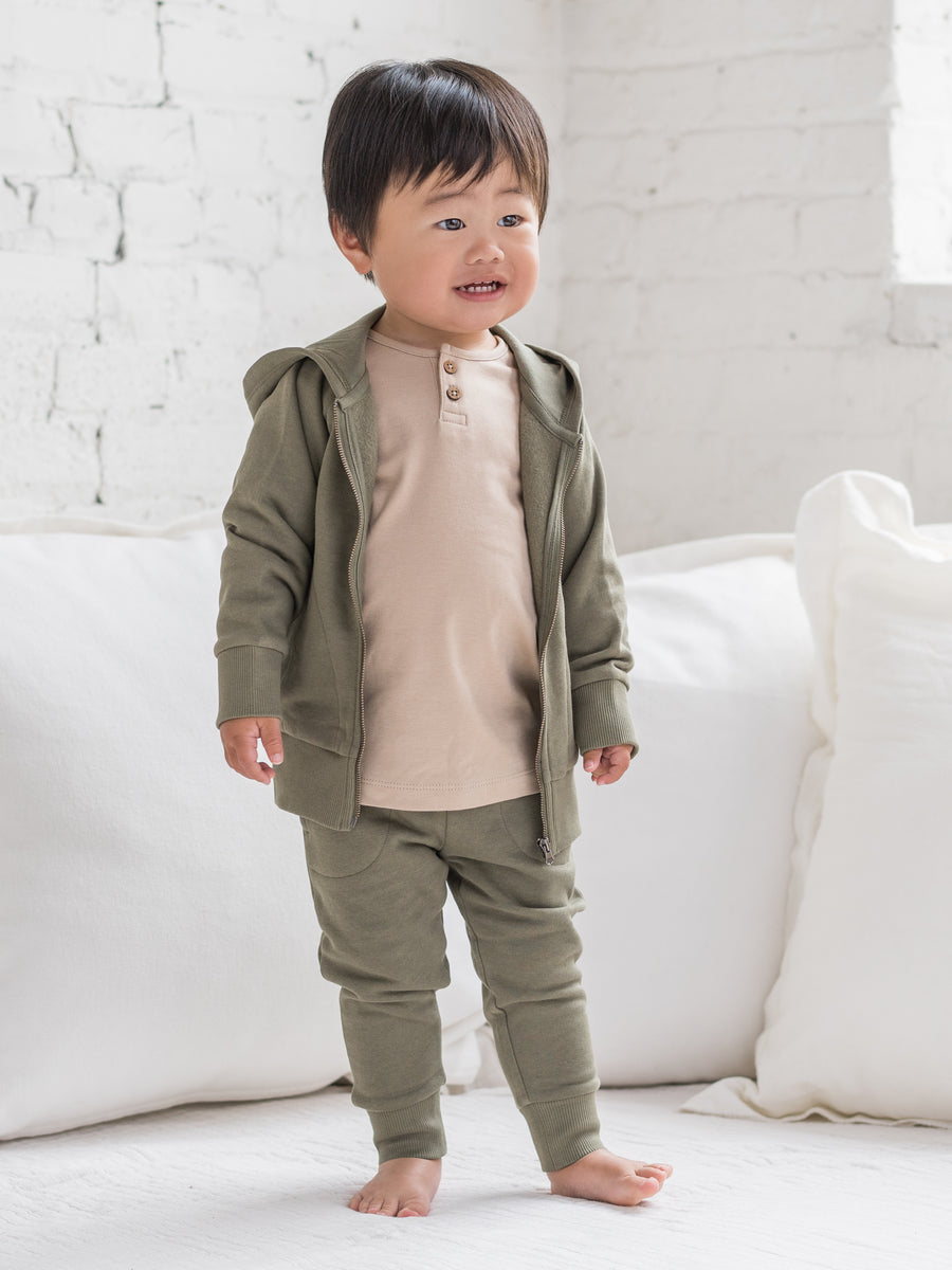 Max Fleece Zip-Up Hoodie Baby-Kids : Tops : Long Sleeve : Hoodies Colored Organics Organic Cotton Max Fleece Zip Up Hoodie Sweatshirt 