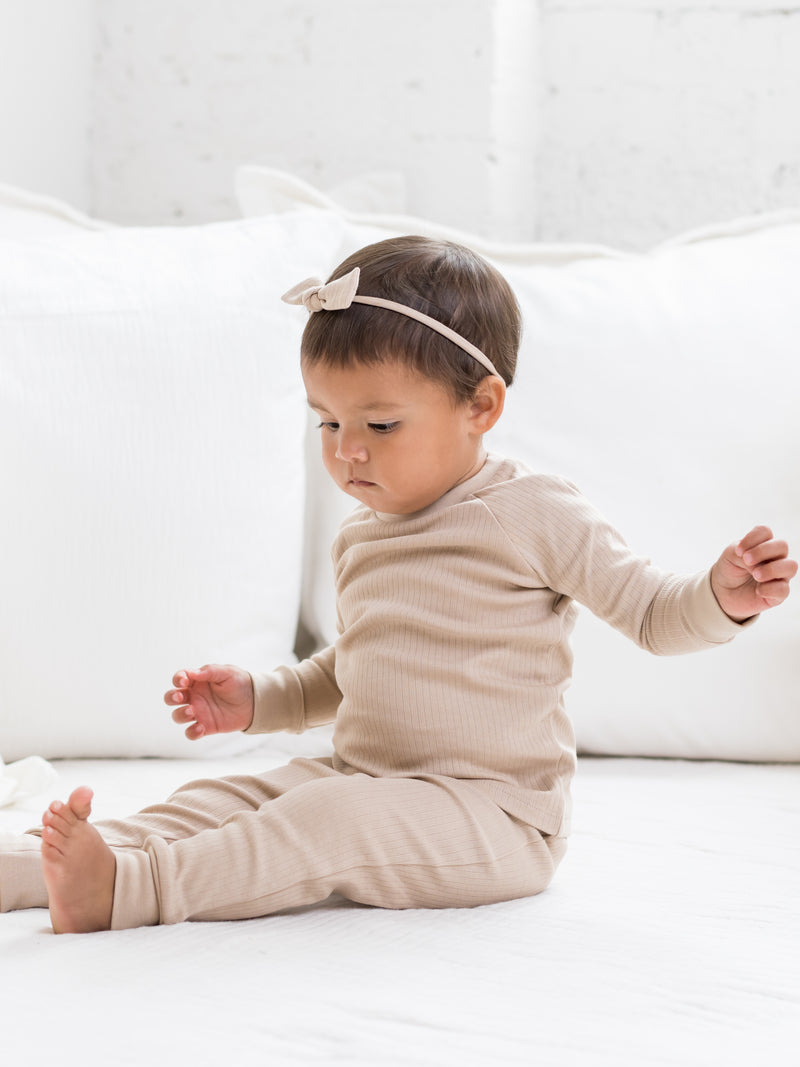 Ribbed Long Sleeve Jammies