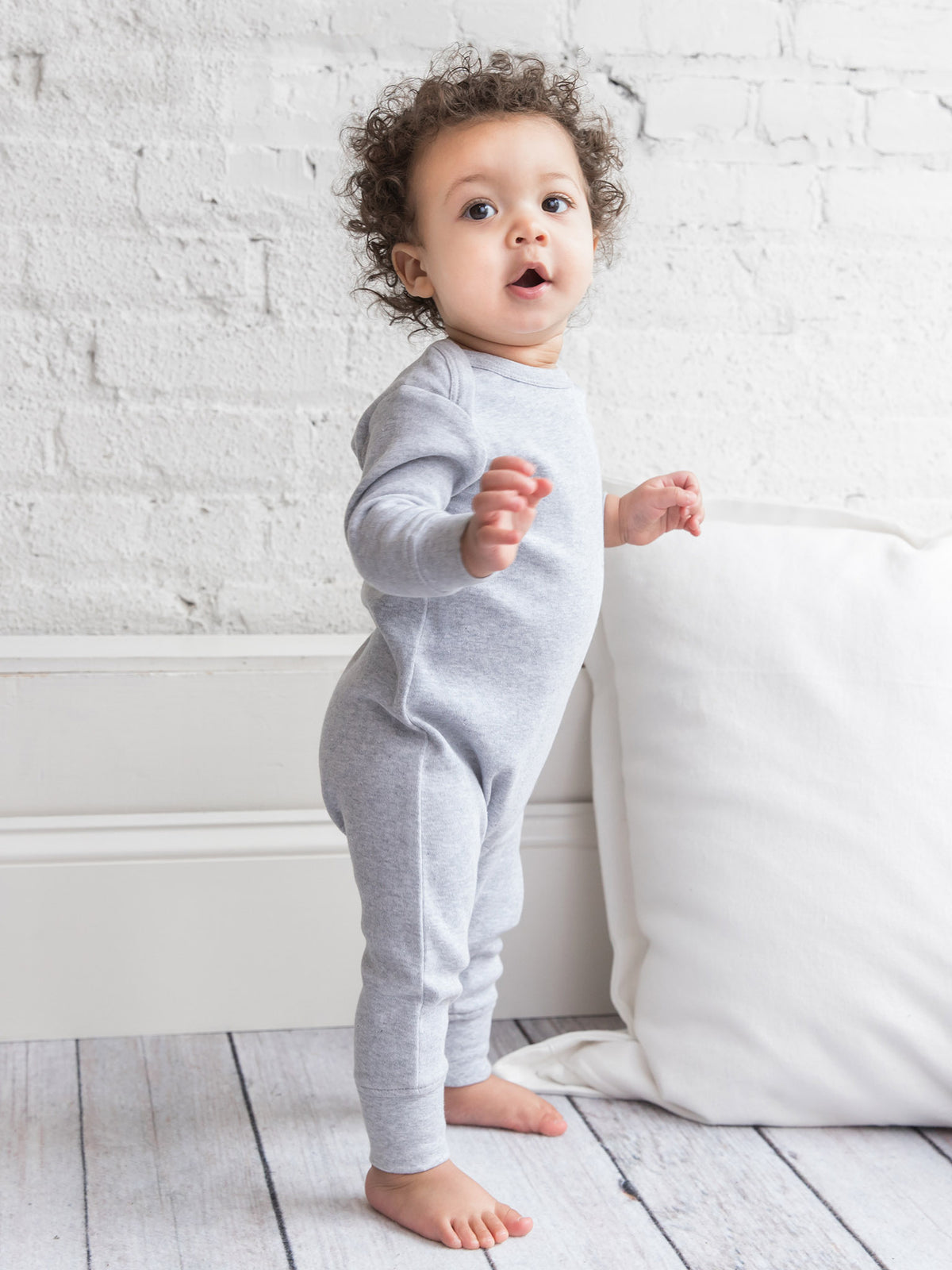 Classic Aspen Romper - Natural Baby : One Pieces : Rompers : Long Sleeves Colored Organics Classic Aspen Romper Baby for Kids | Colored Organics®
