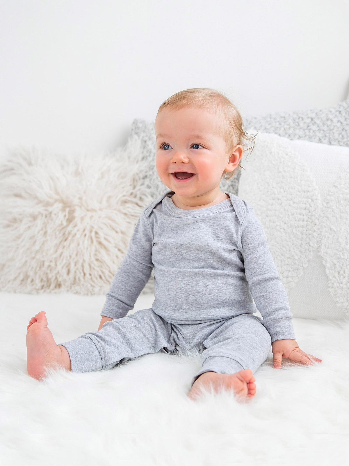 Classic Aspen Romper - Natural Baby : One Pieces : Rompers : Long Sleeves Colored Organics Classic Aspen Romper Baby for Kids | Colored Organics®