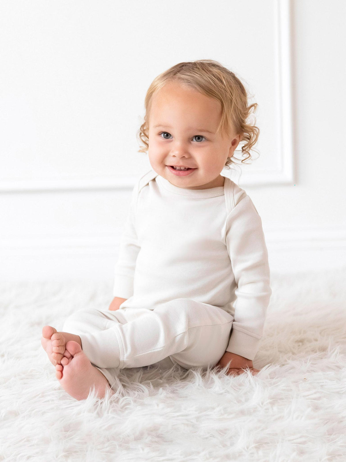 Classic Aspen Romper - Natural Baby : One Pieces : Rompers : Long Sleeves Colored Organics Classic Aspen Romper Baby for Kids | Colored Organics®