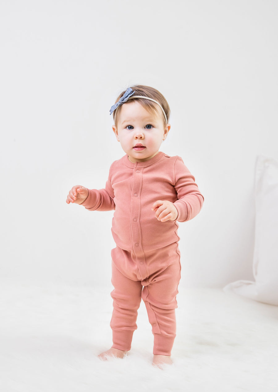 Emerson Sleeper Baby : Sleepers : Long Sleeves Colored Organics Emerson Baby Sleeper - Girls & Boys - 100% Organic