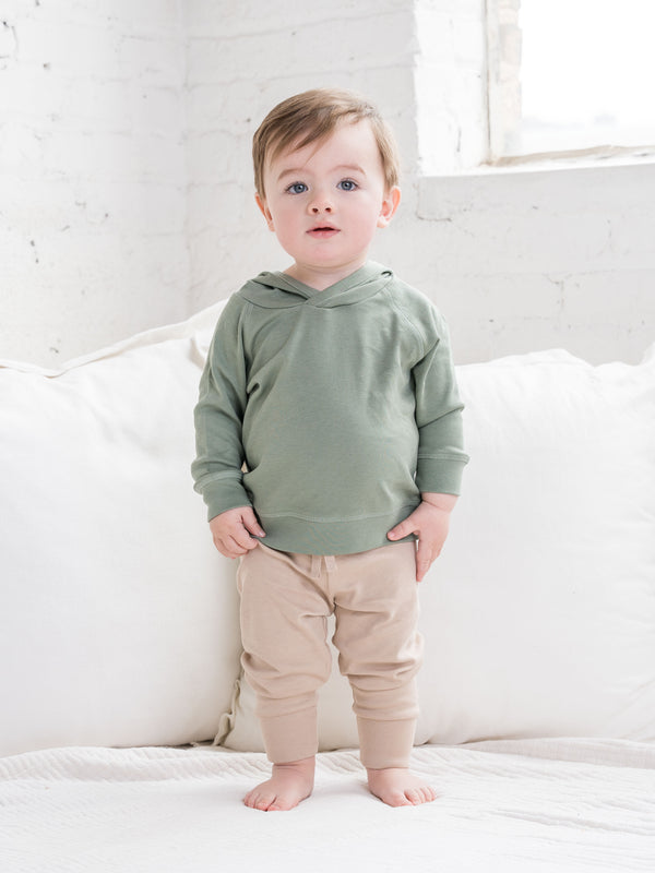 Madison Hooded Pullover Baby-Kids : Tops : Hoodies : Long Sleeves Colored Organics Madison Hoodie Pullover Organic Long Sleeve Baby Top