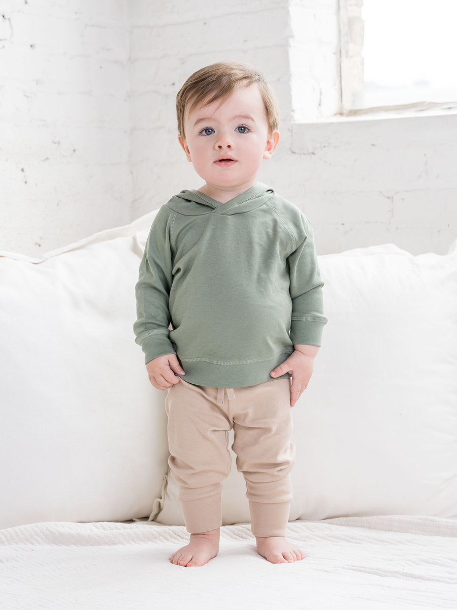 Madison Hooded Pullover Baby-Kids :Tops :Hoodies :Long Sleeves Colored Organics Madison Hoodie Pullover Organic Long Sleeve Baby Top