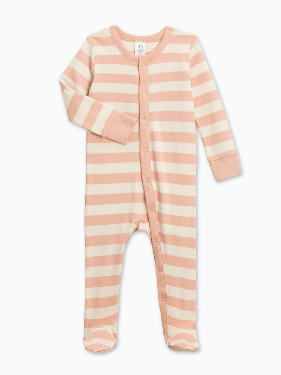 Skylar Footed Sleeper Baby : Sleepers : Long Sleeves Colored Organics Organic Baby Skylar Footed Sleeper