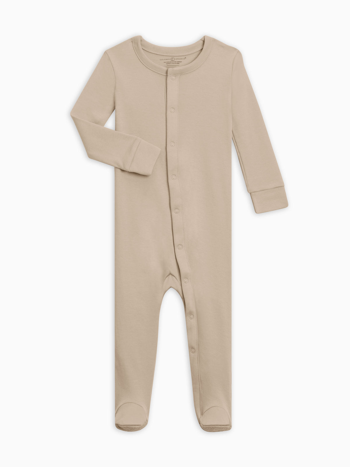 Classic Skylar Footed Sleeper Baby : One Pieces : Sleepers : Long Sleeves Colored Organics Organic Footed Baby Sleeper, Skylar | Colored Organics®