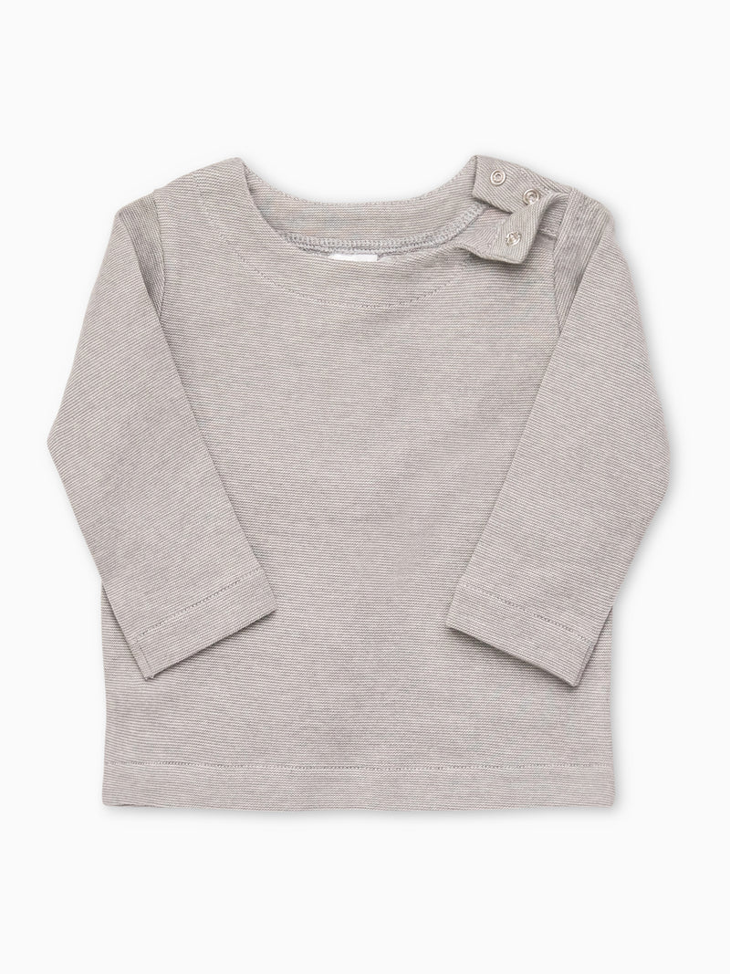 Long Sleeve Snap Shoulder Top