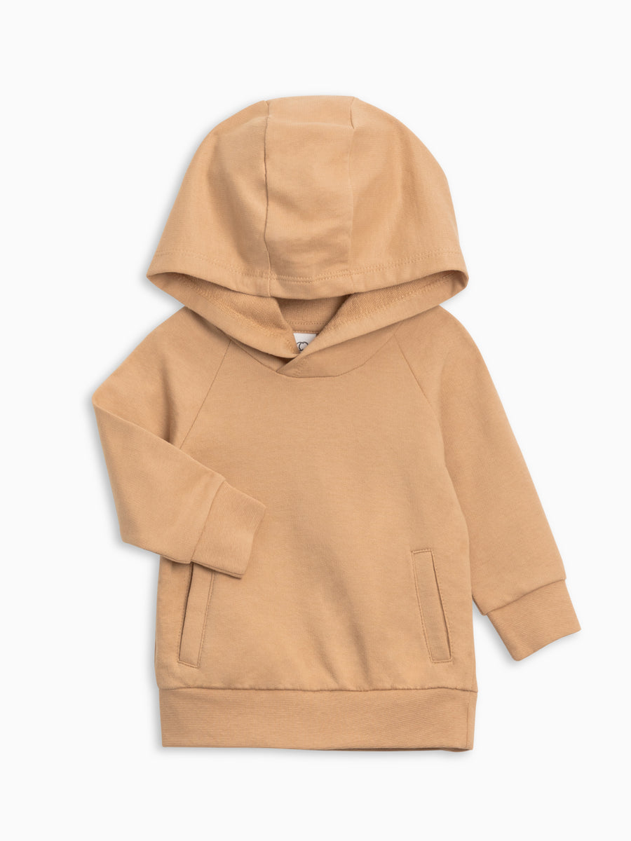 Ashland French Terry Hooded Pullover Baby-Kids : Tops : Long Sleeves : Hoodies Colored Organics Ashland Hooded Pullover Organic Long Sleeve Baby and Kids Top