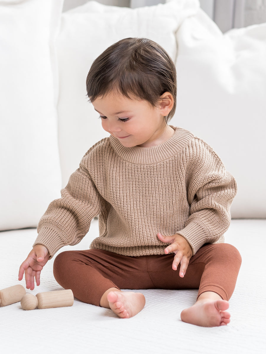 Dion Crew Sweater Baby-Kids : Tops : Long Sleeve Colored Organics Organic Cotton Dion Crew Sweater