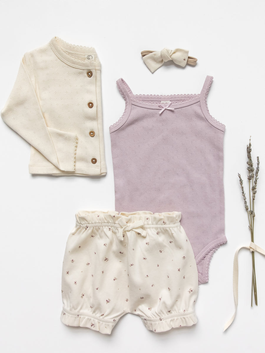 Eva Pointelle Tank Bodysuit Baby : Bodysuits : Tanks Colored Organics Organic Baby Eva Pointelle Tank Bodysuit