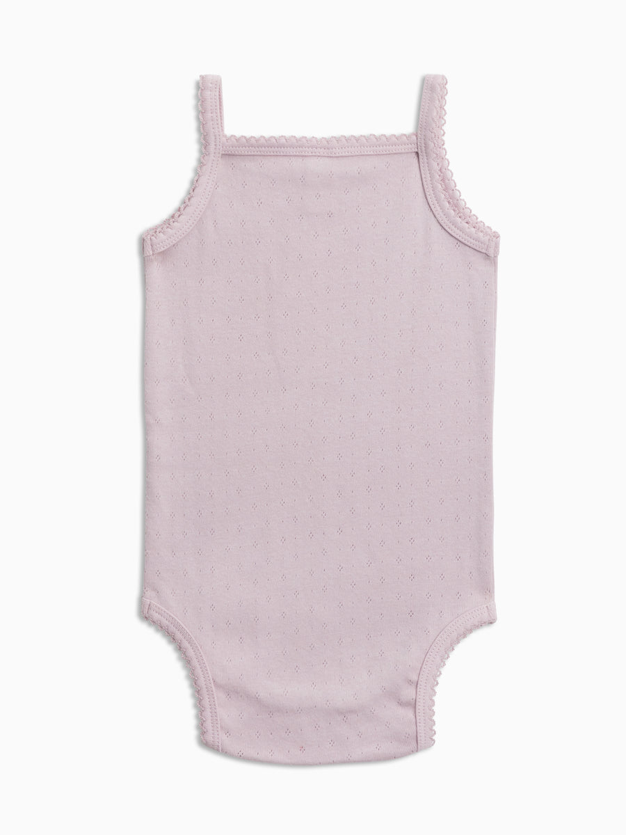 Eva Pointelle Tank Bodysuit Baby : Bodysuits : Tanks Colored Organics Organic Baby Eva Pointelle Tank Bodysuit