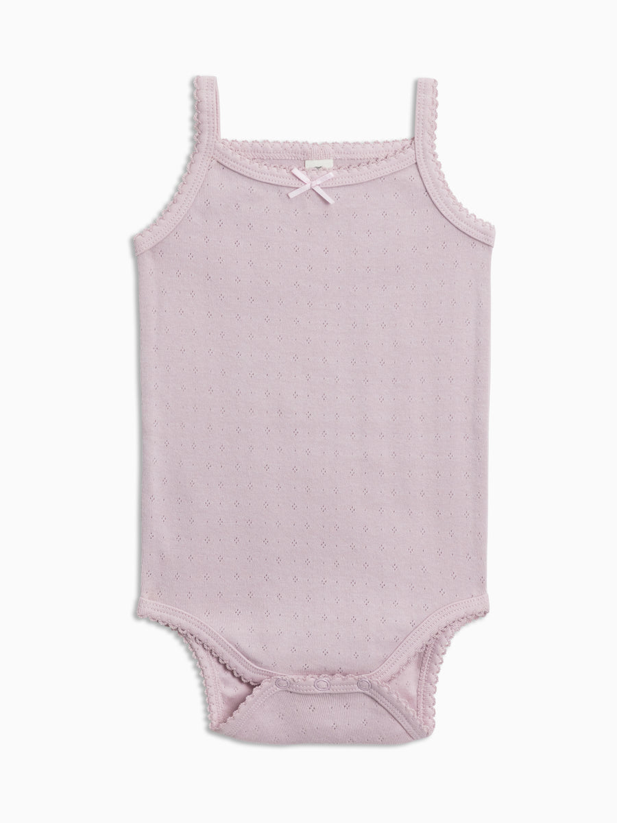 Eva Pointelle Tank Bodysuit Baby : Bodysuits : Tanks Colored Organics Organic Baby Eva Pointelle Tank Bodysuit