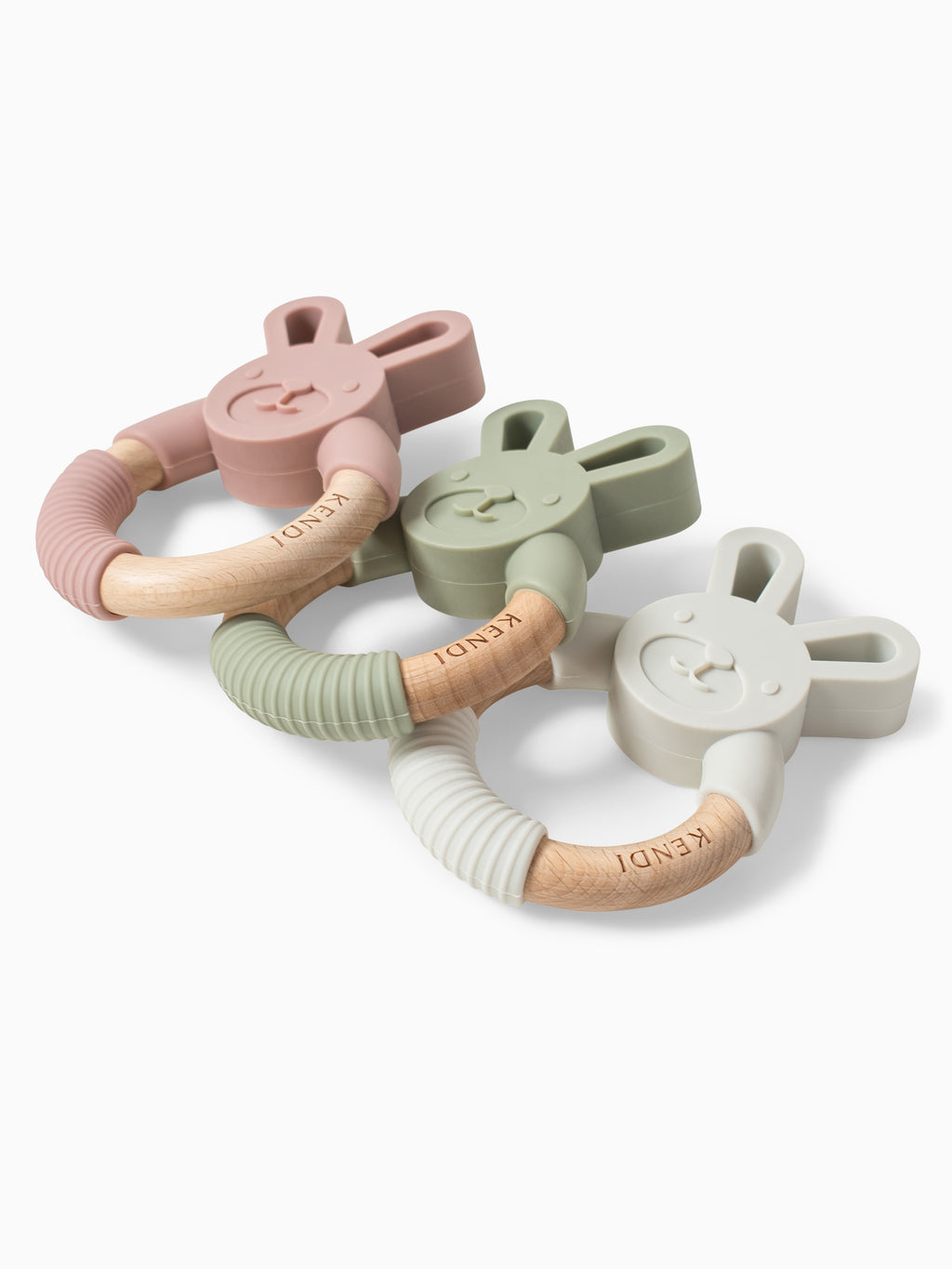 Bunny Teether Baby : Toys : Teethers Kendi Bunny Teether for Babies and Kids | Colored Organics®