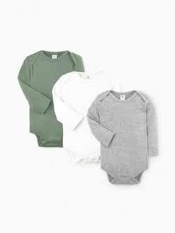 3-Pack Classic Long Sleeve Bodysuit Bundle