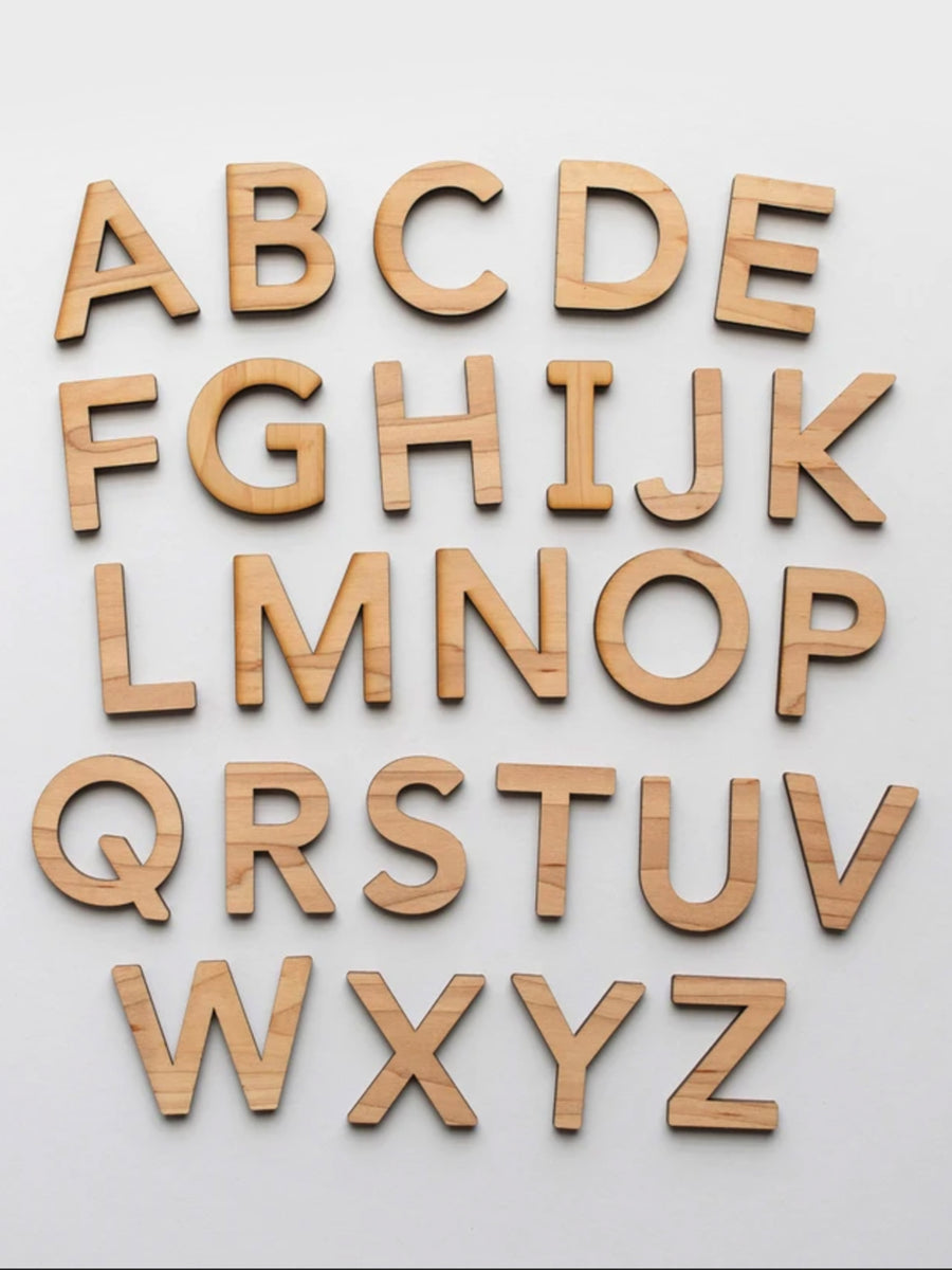 Wooden Uppercase Alphabet Set Baby : Toys : Learning : Wooden Glad Folk 