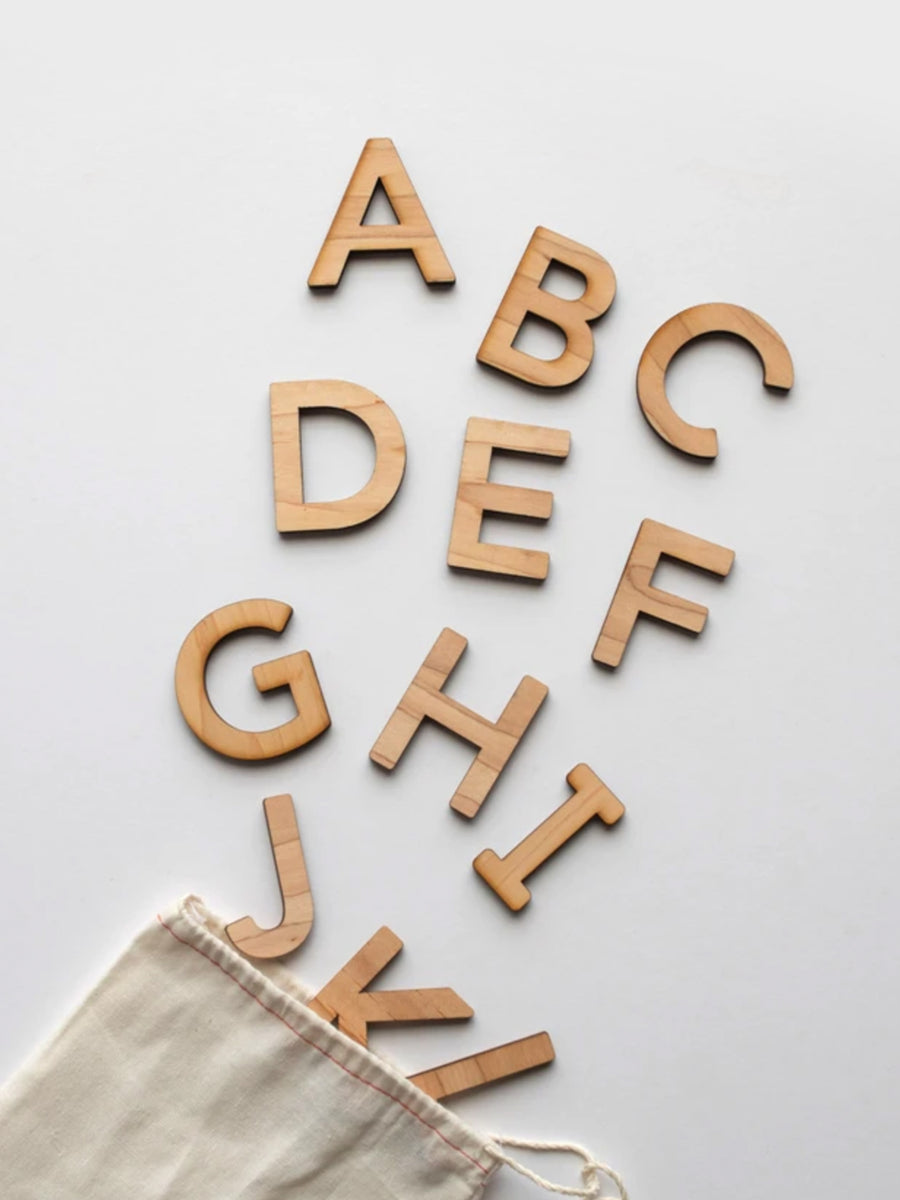 Wooden Uppercase Alphabet Set Baby : Toys : Learning : Wooden Glad Folk Wooden Uppercase Alphabet Set