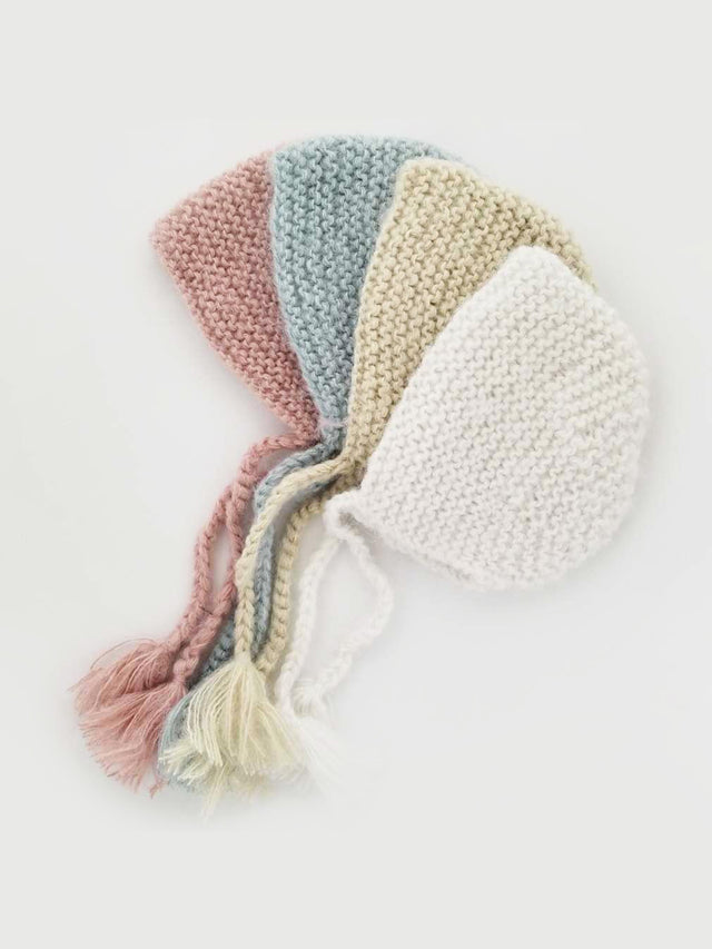 Newborn Knit Bonnet Baby : Accessories : Hats Huggalugs Newborn Knit Bonnet