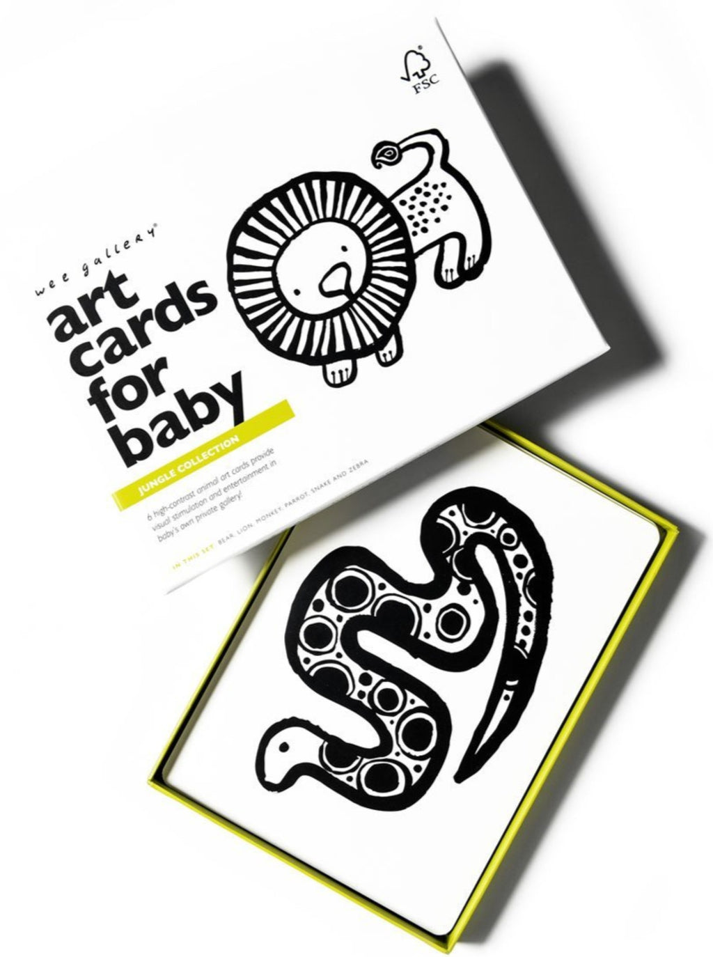 Art Cards for Baby Kids : Toys : Activities Wee Gallery Black and White Wee Gallery Art Cards | Colored Organics®