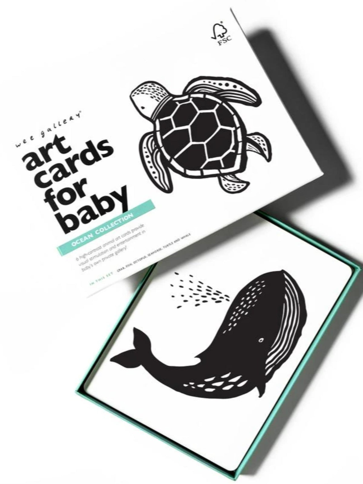 Art Cards for Baby Kids : Toys : Activities Wee Gallery Black and White Wee Gallery Art Cards | Colored Organics®