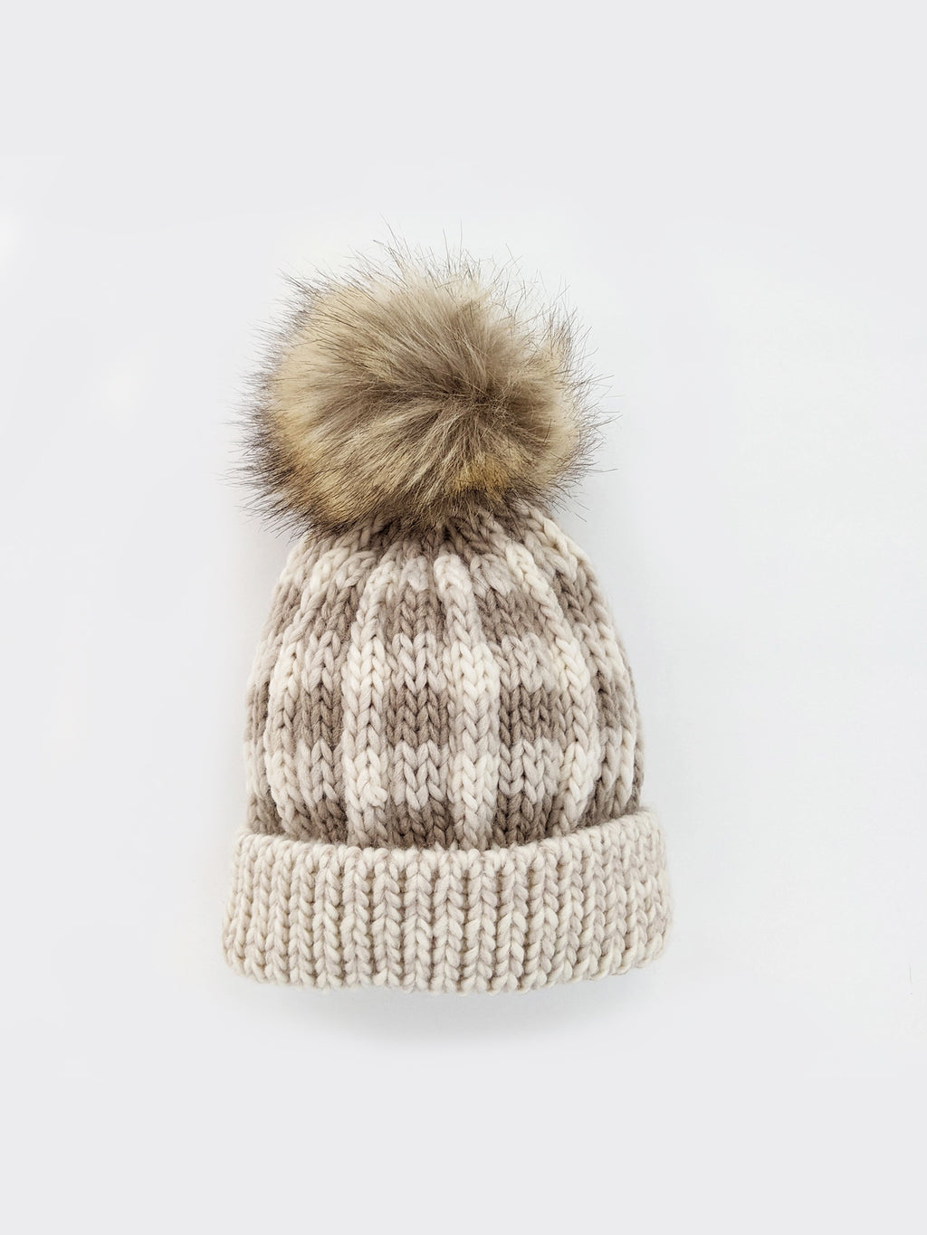 Buffalo Check Pom Pom Beanie Baby-Kids : Accessories : Hats Huggalugs Buffalo Check Pom Pom Beanie for Baby | Colored Organics®
