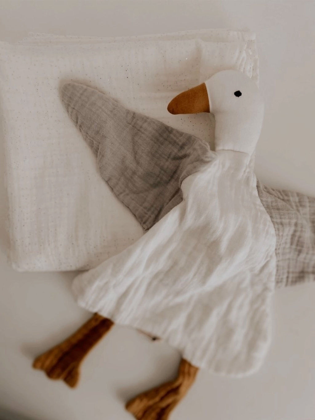Goose Baby Comforter Baby : Toys : Plush + Crinkle Ada Baby Goose Baby Comforter for Babies and Kids | Colored Organics®