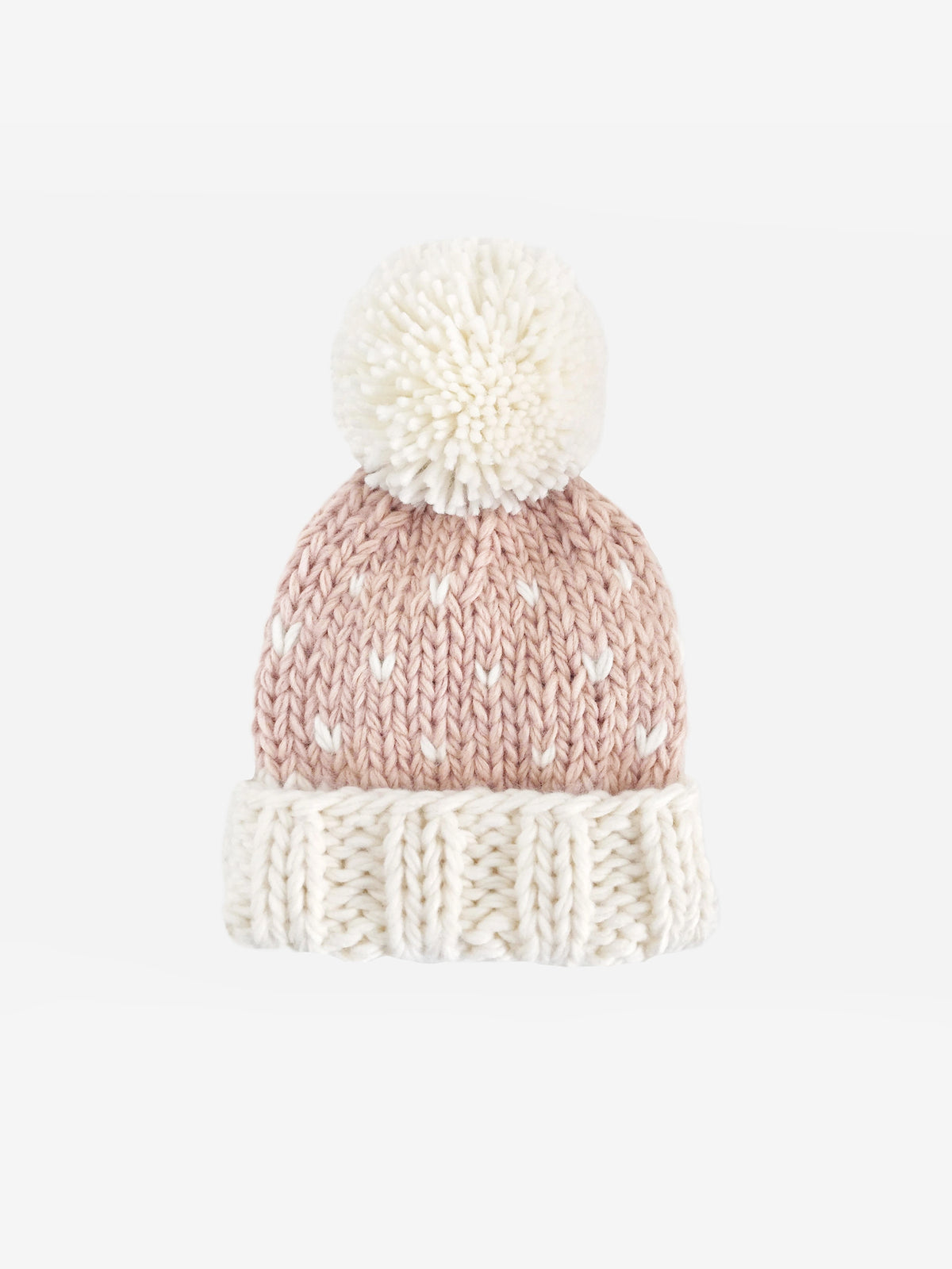 Hearts Pom Knit Hat Baby-Kids : Accessories : Hats Blueberry Hill Hearts Pom Knit Hat for Babies and Kids | Colored Organics®