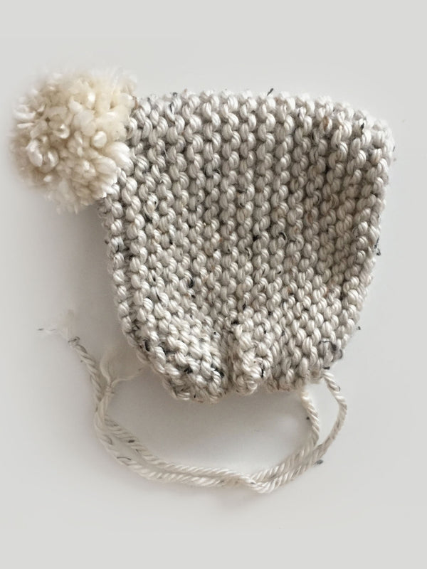 Knit Pom Bonnet