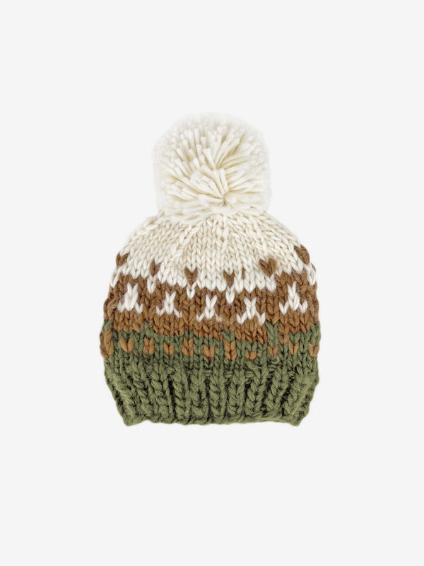 Nell Stripe Pom Knit Hat