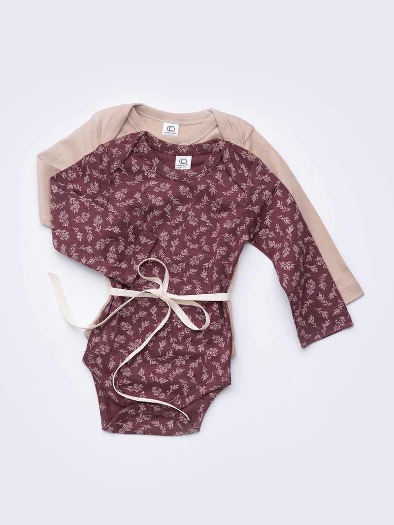 2-Pack Long Sleeve Bodysuit Bundle