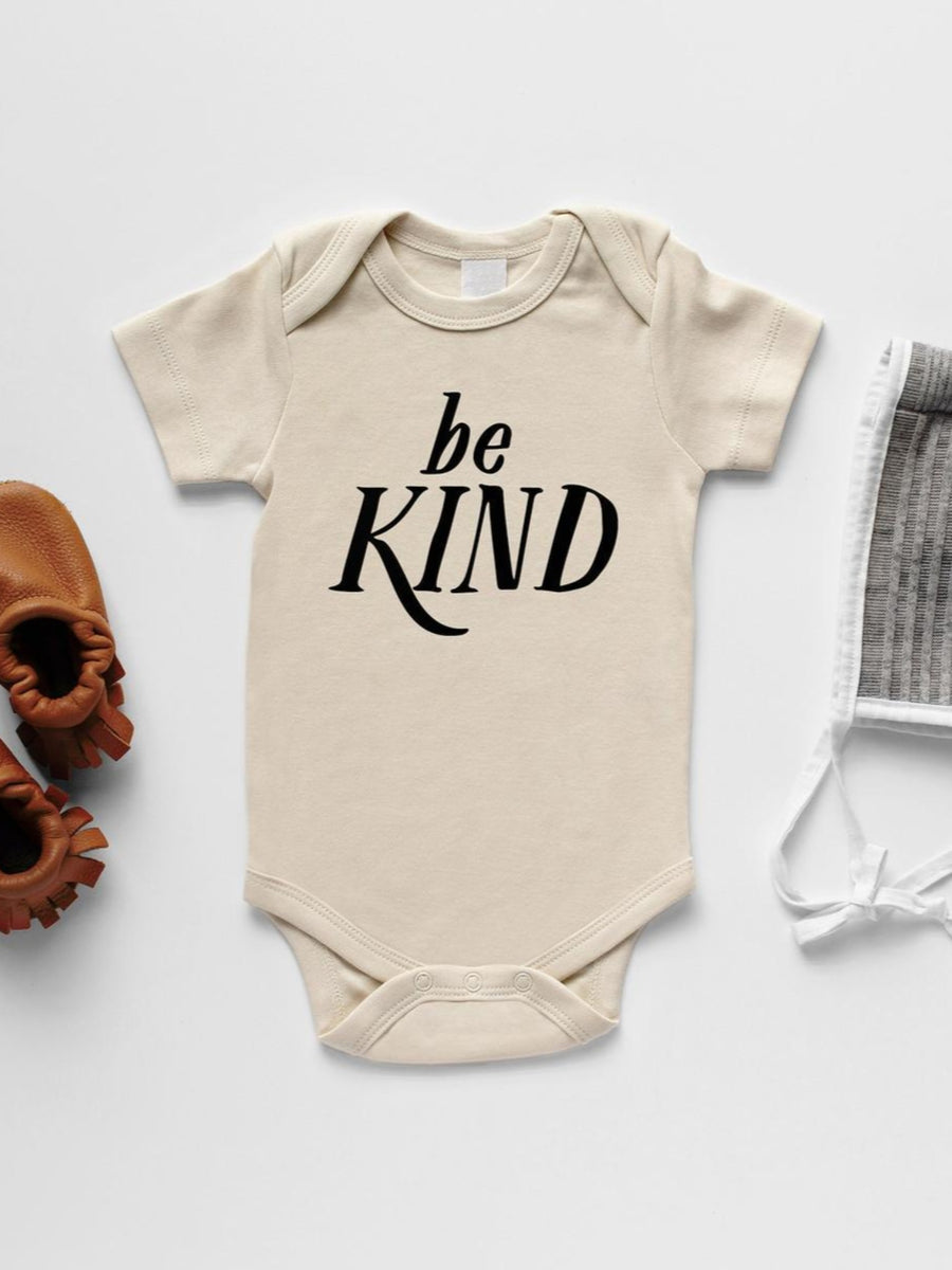 Be Kind Short Sleeve Bodysuit Baby : Bodysuits : Short Sleeves Glad Folk Be Kind Short Sleeve Bodysuit