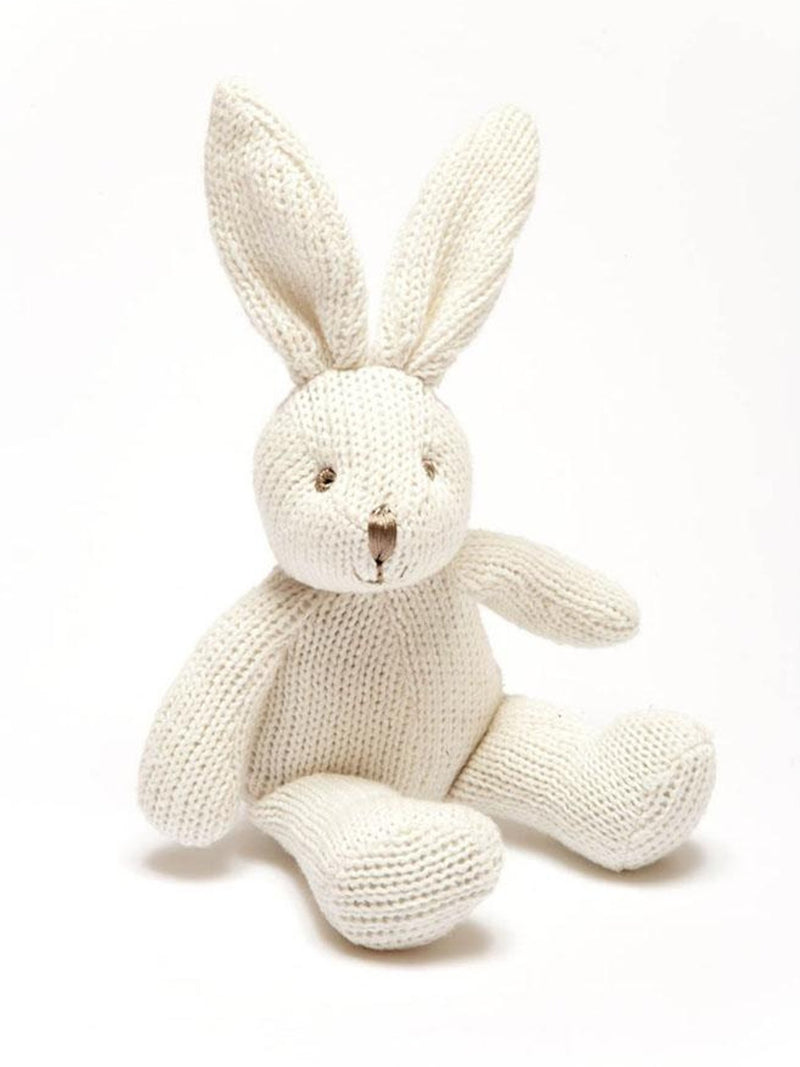 Organic Knitted Bunny Rattle