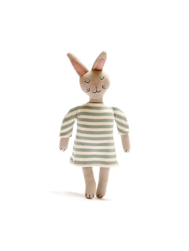 Organic Cotton Bunny Doll Baby-Kids : Toys : Plush-Crinkle Best Years Ltd Organic Cotton Bunny Doll