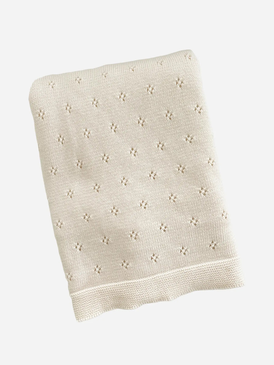 Organic Cotton Heirloom Pique Blanket Baby : Nursery : Bedding : Blankets Blueberry Hill 