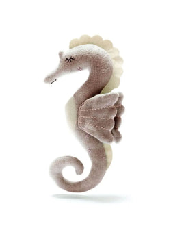 Organic Cotton Knitted Pink Seahorse