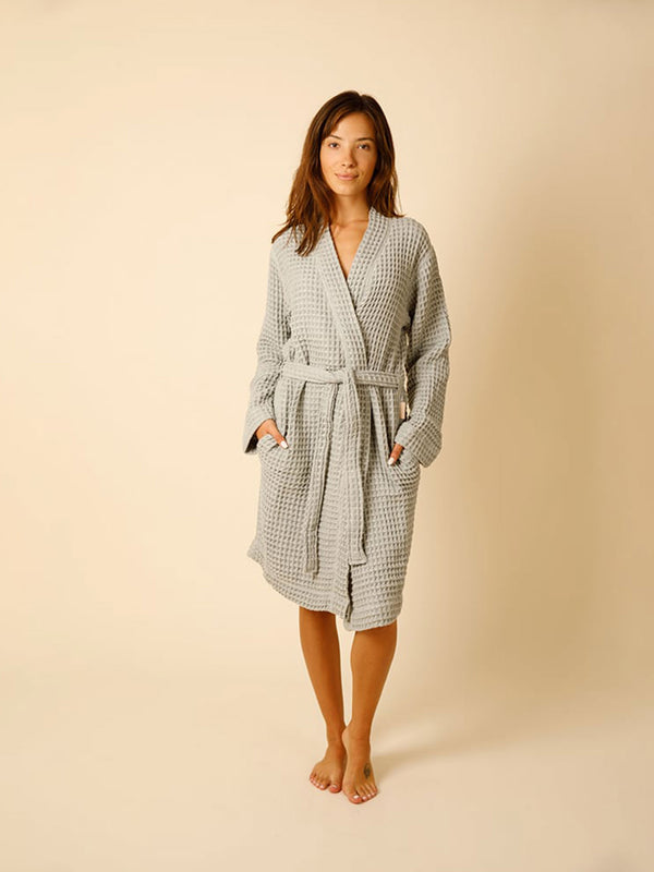 Organic Cotton Waffle Robe Parent Happy Place 