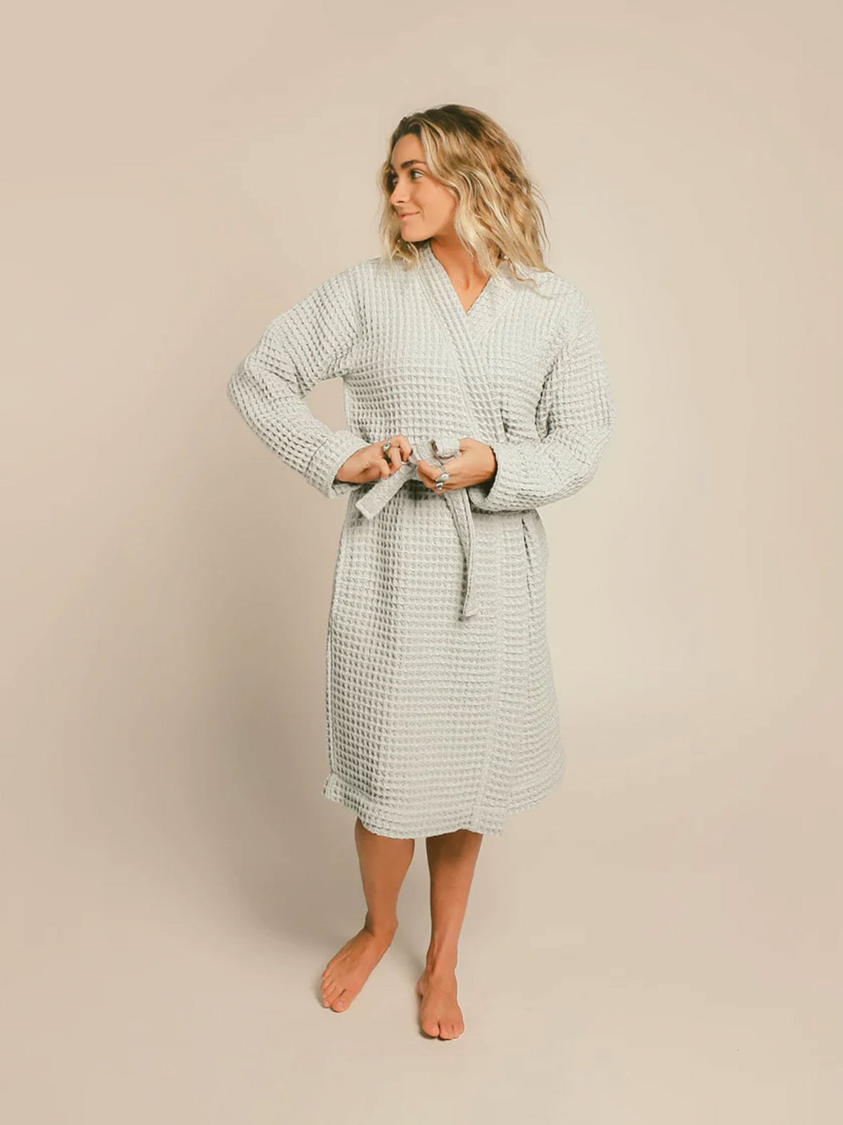 Organic Cotton Waffle Robe Parent Happy Place 