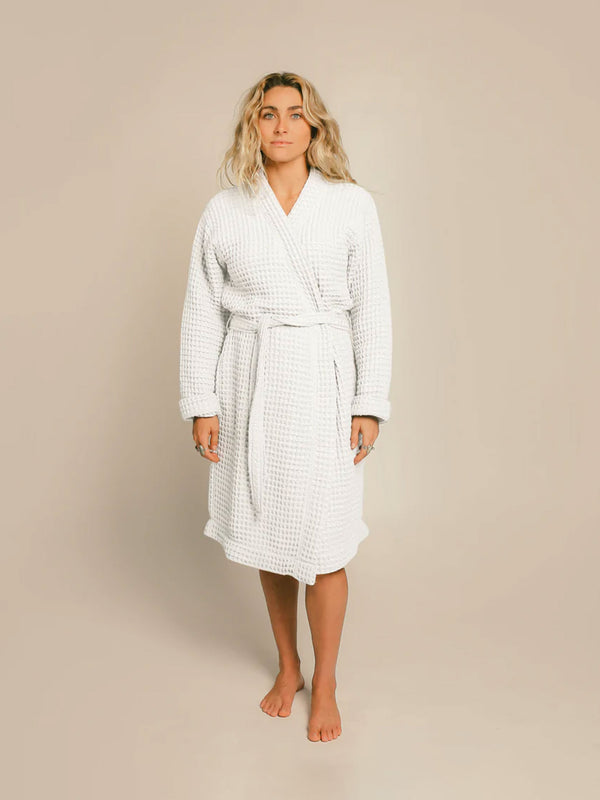 Organic Cotton Waffle Robe Parent Happy Place 
