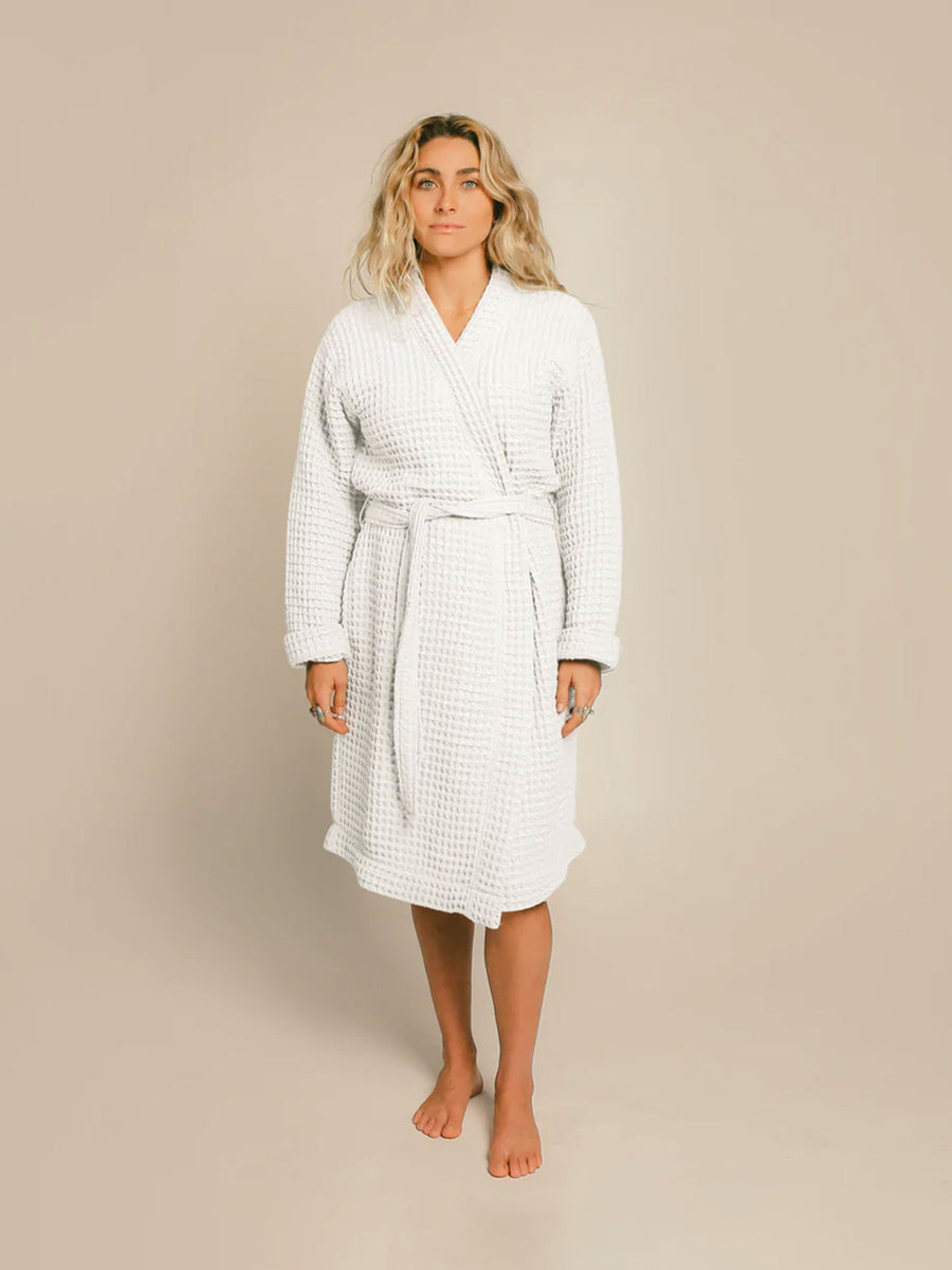 Organic Cotton Waffle Robe Parent Happy Place 