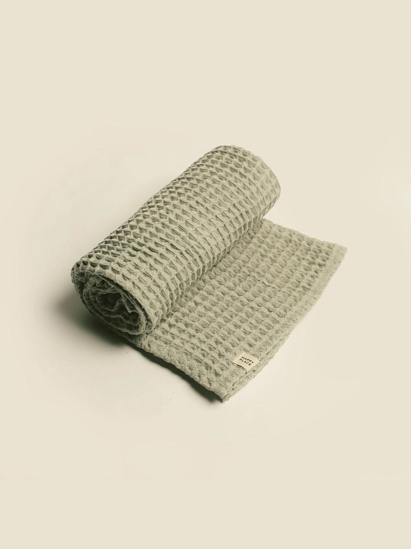 Organic Cotton Waffle Baby Blanket