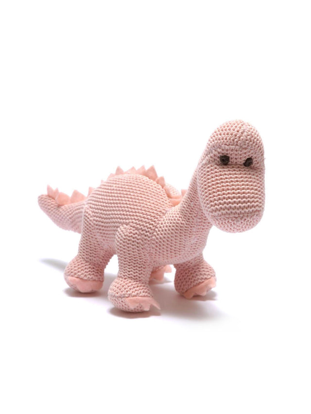 Organic Diplodocus Dinosaur Rattle Baby :Toys :Plush + Crinkle :Rattles Best Years Ltd 