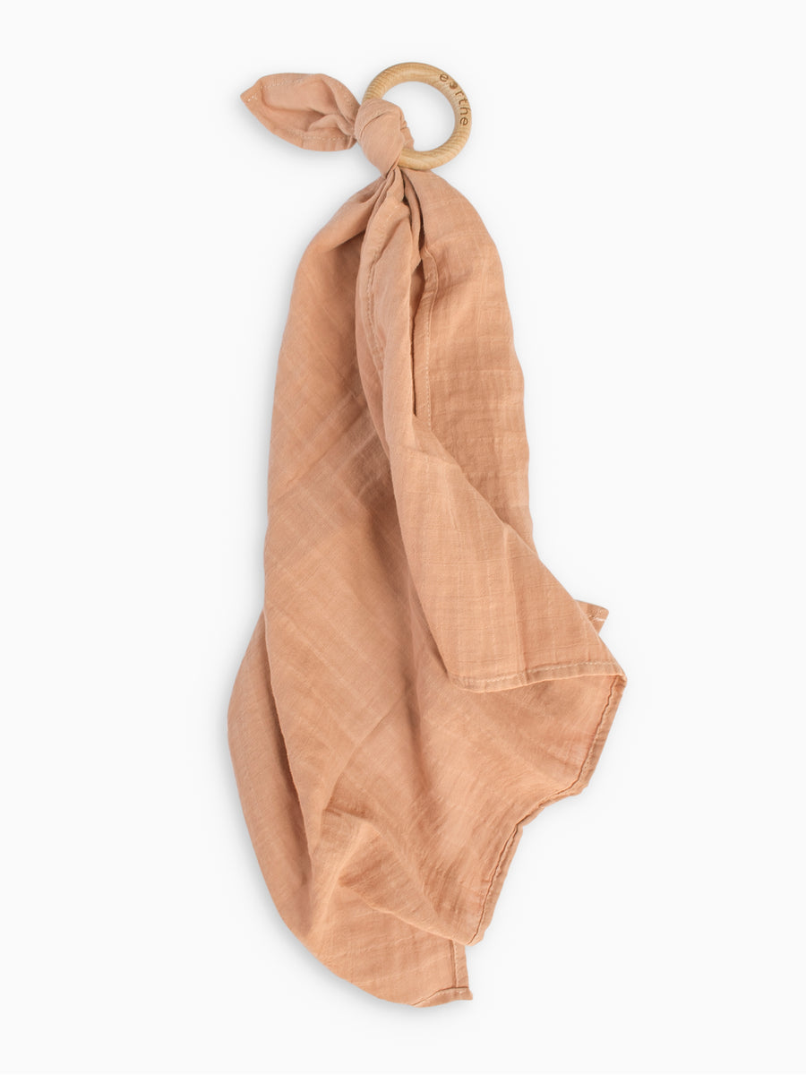 Organic Muslin Lovey Teething Ring Baby : Toys : Teethers Eorthe Baby & Kids Organic Muslin Lovey Teething Ring