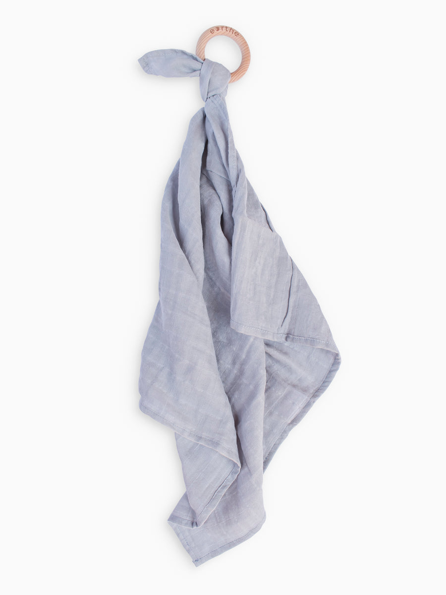 Organic Muslin Lovey Teething Ring Baby : Toys : Teethers Eorthe Baby & Kids Organic Muslin Lovey Teething Ring